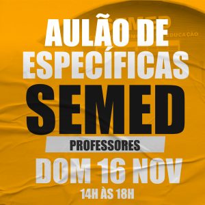 AULÃO ESPECÍFICA DE PROFESSOR SEMED