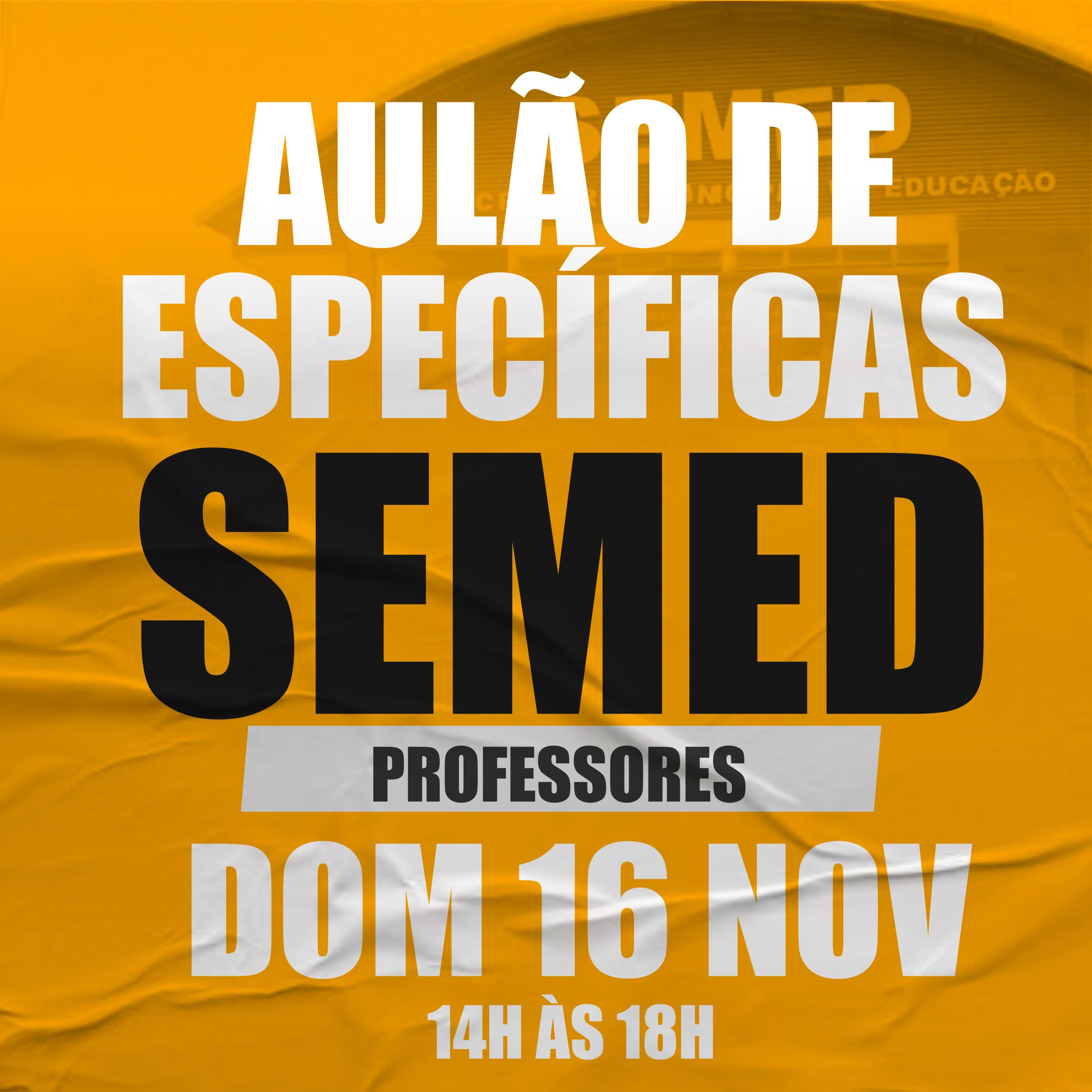 AULÃO ESPECÍFICA DE PROFESSOR SEMED